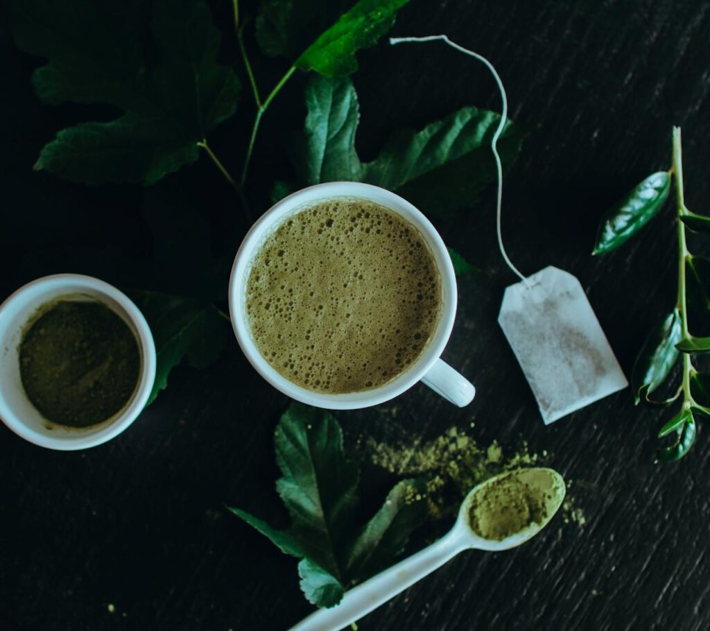 Cúrcuma con té matcha
